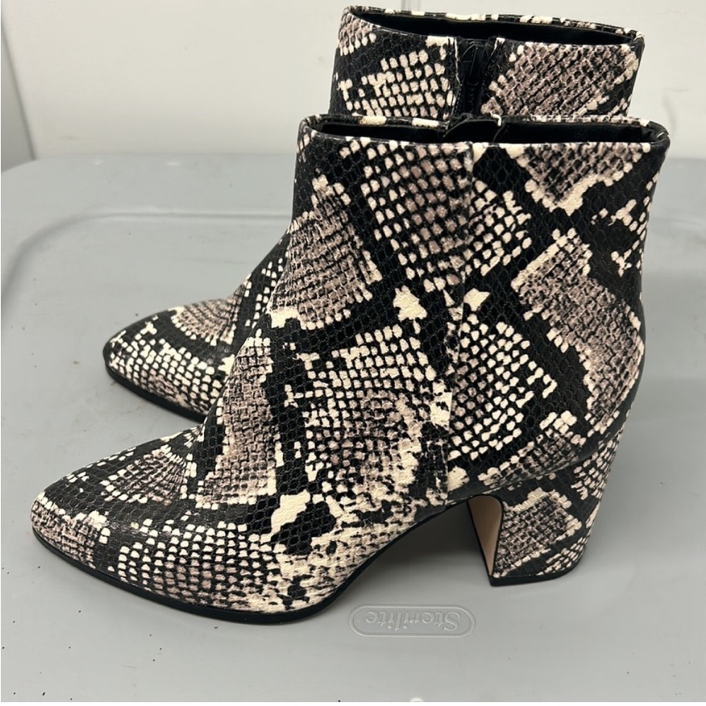Faux Snake Skin Booties